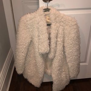 WHITE FUR COAT